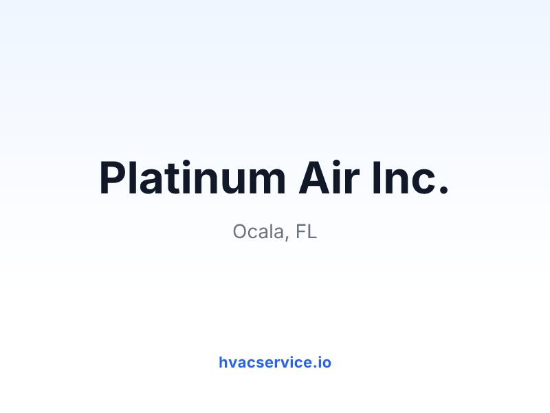 Platinum Air Inc.