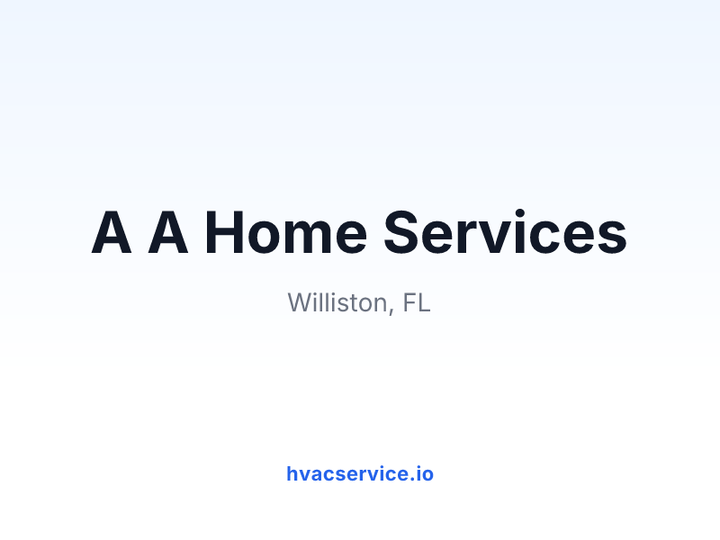 A A Home Services