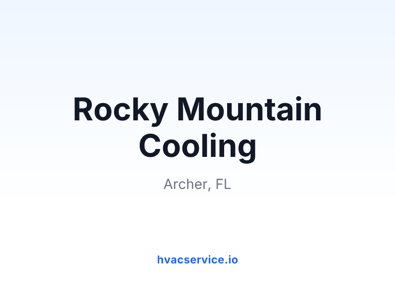 Rocky Mountain Cooling