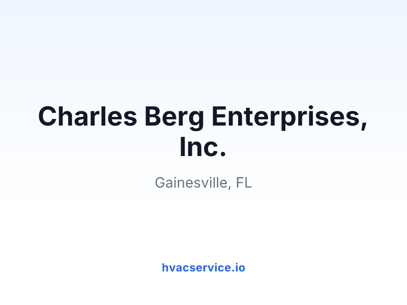 Charles Berg Enterprises, Inc.