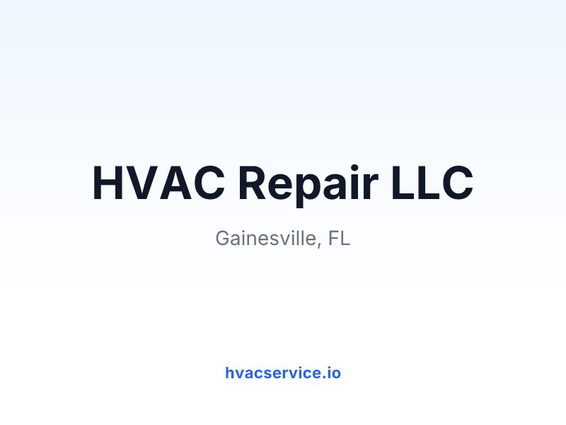 HVAC Repair LLC