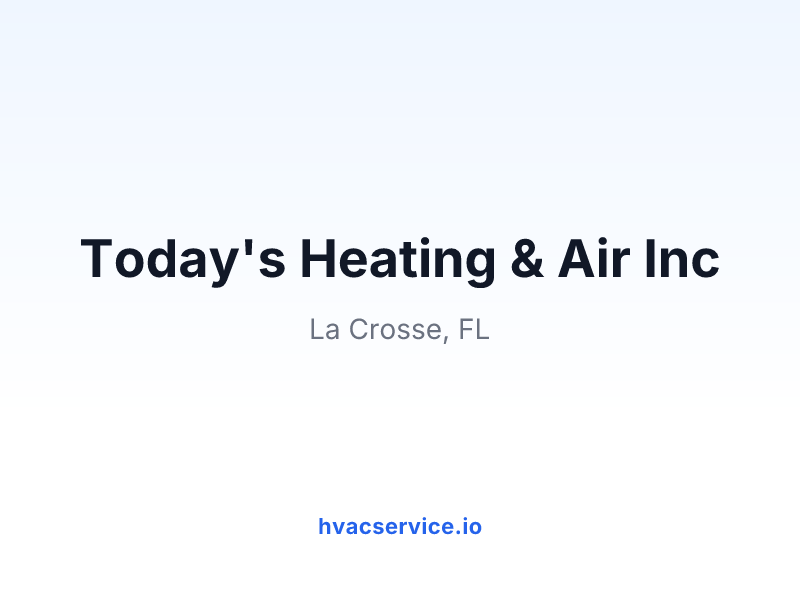 Today's Heating & Air Inc
