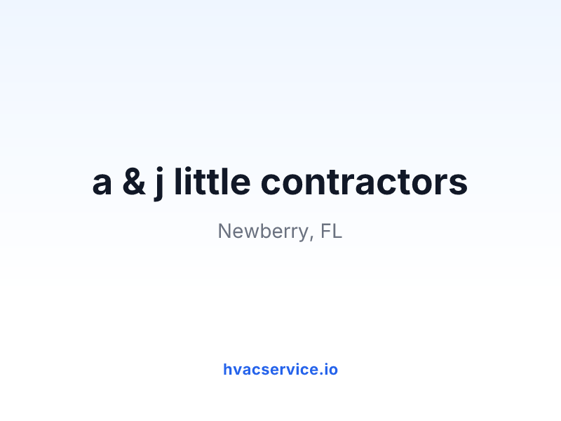 a & j little contractors