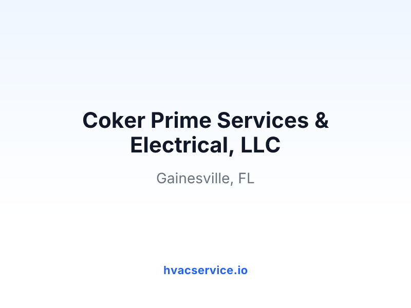 Coker Prime Services & Electrical, LLC