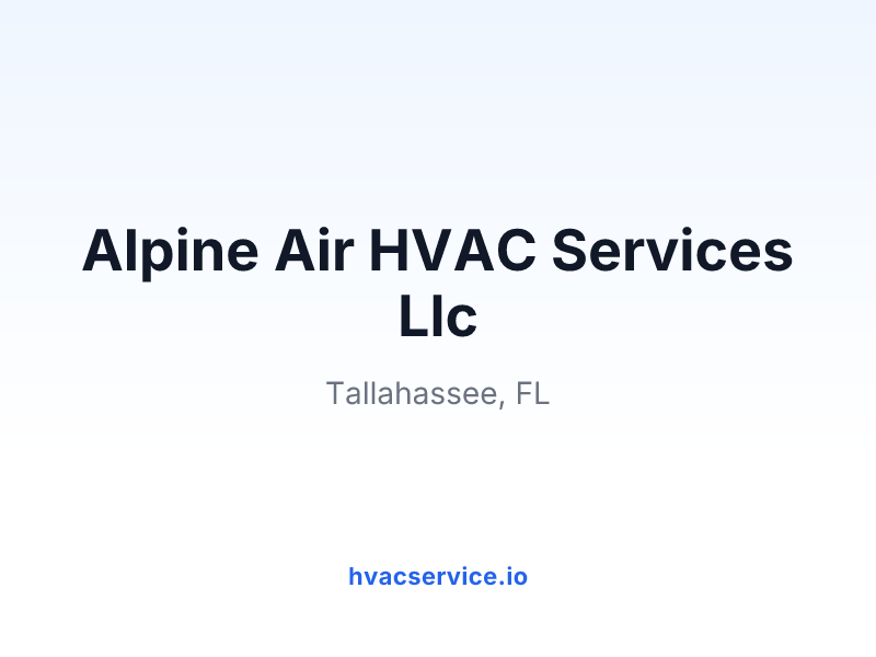 Alpine Air HVAC Services Llc