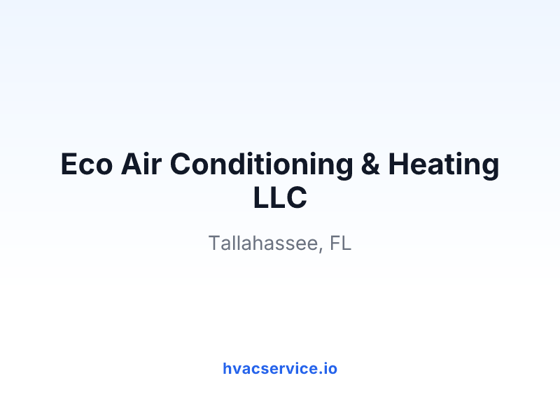 Eco Air Conditioning & Heating LLC