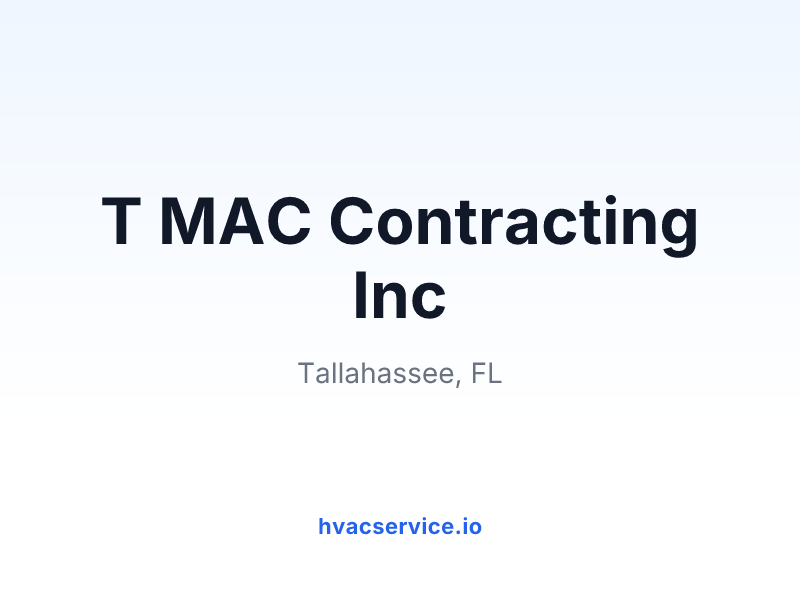 T MAC Contracting Inc