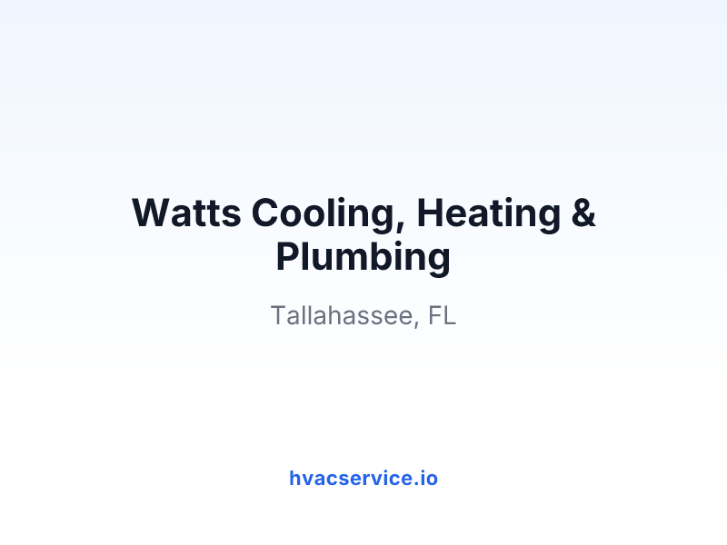 Watts Cooling, Heating & Plumbing