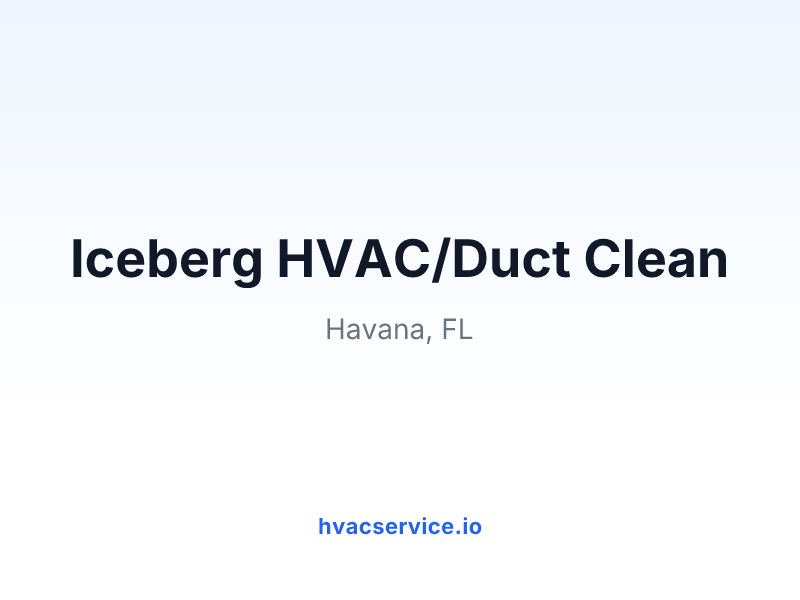 Iceberg HVAC/Duct Clean