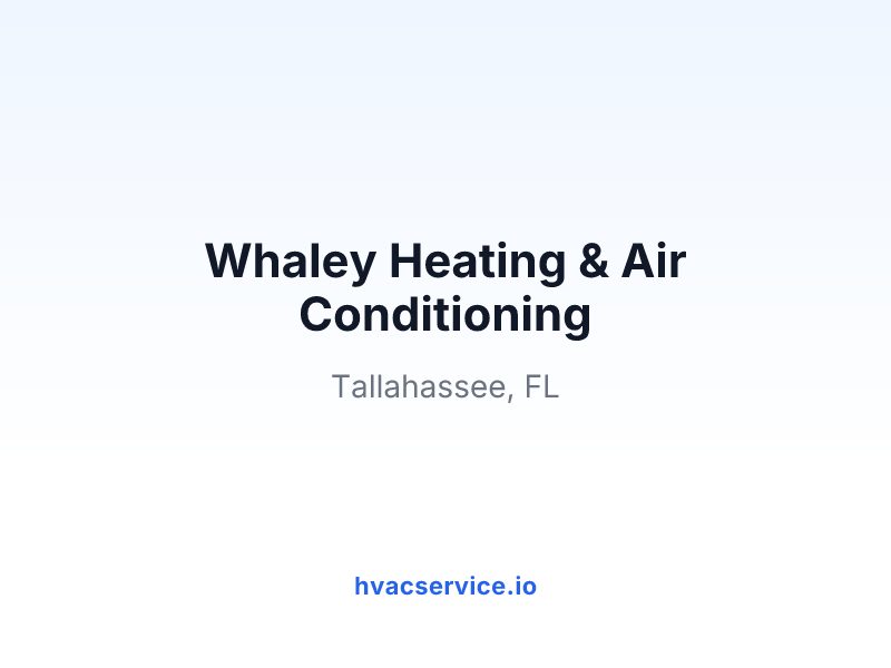 Whaley Heating & Air Conditioning