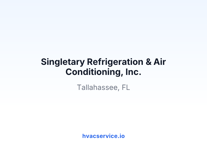 Singletary Refrigeration & Air Conditioning, Inc.