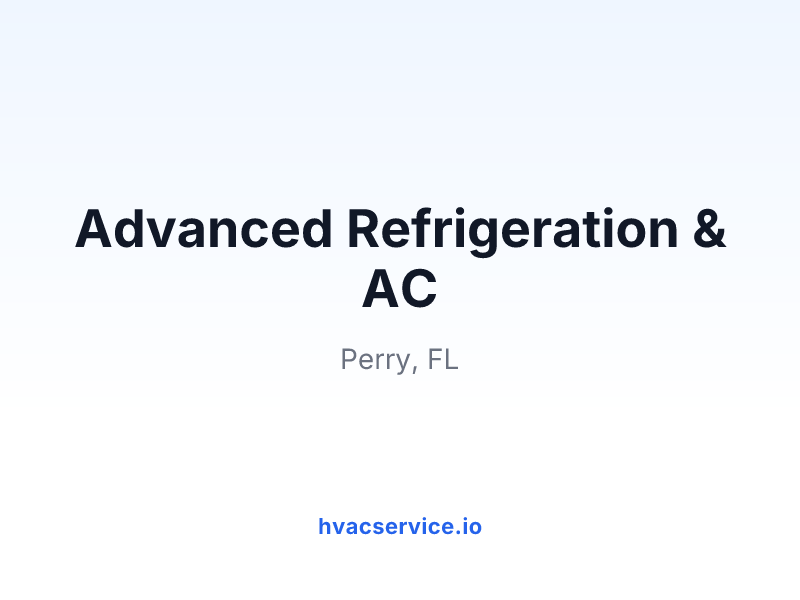 Advanced Refrigeration & AC