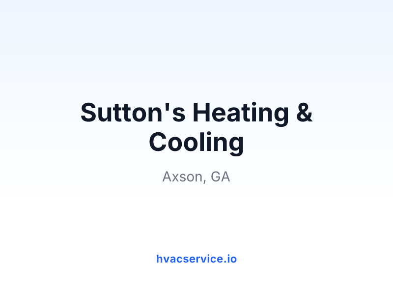 Sutton's Heating & Cooling