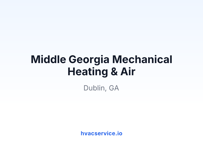 Middle Georgia Mechanical Heating & Air