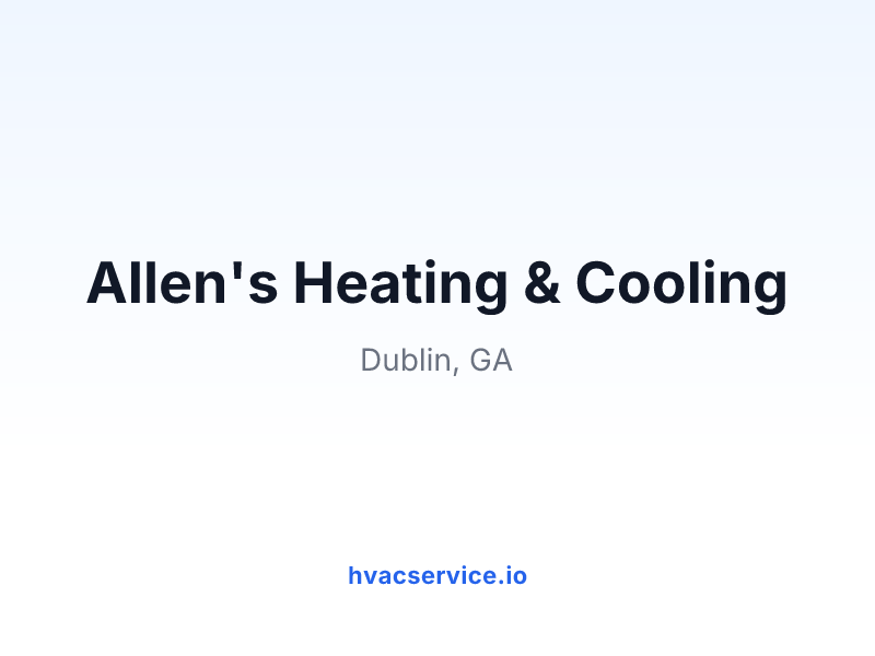 Allen's Heating & Cooling