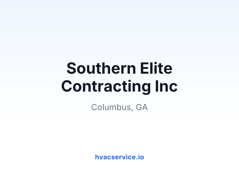 Southern Elite Contracting Inc