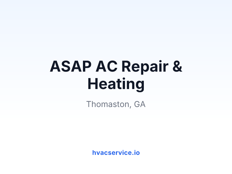 ASAP AC Repair & Heating