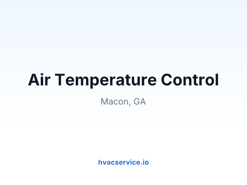 Air Temperature Control