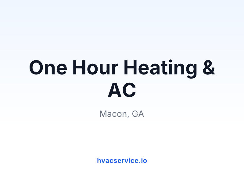 One Hour Heating & AC