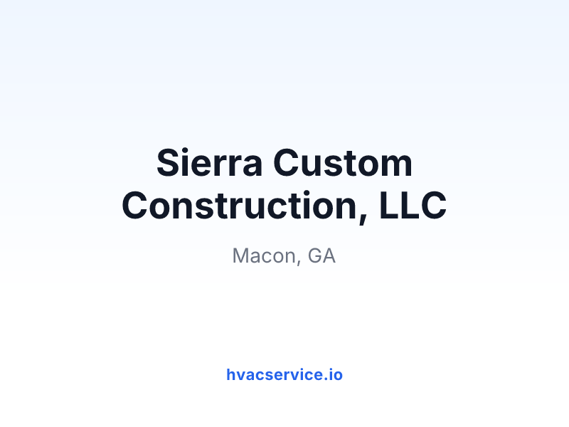 Sierra Custom Construction, LLC