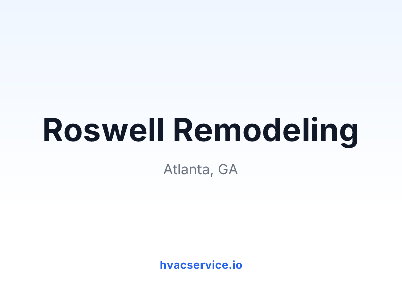 Roswell Remodeling