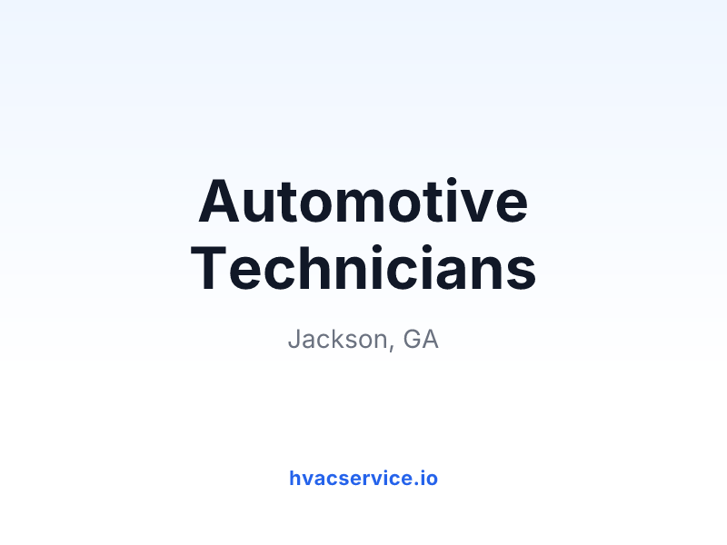 Automotive Technicians