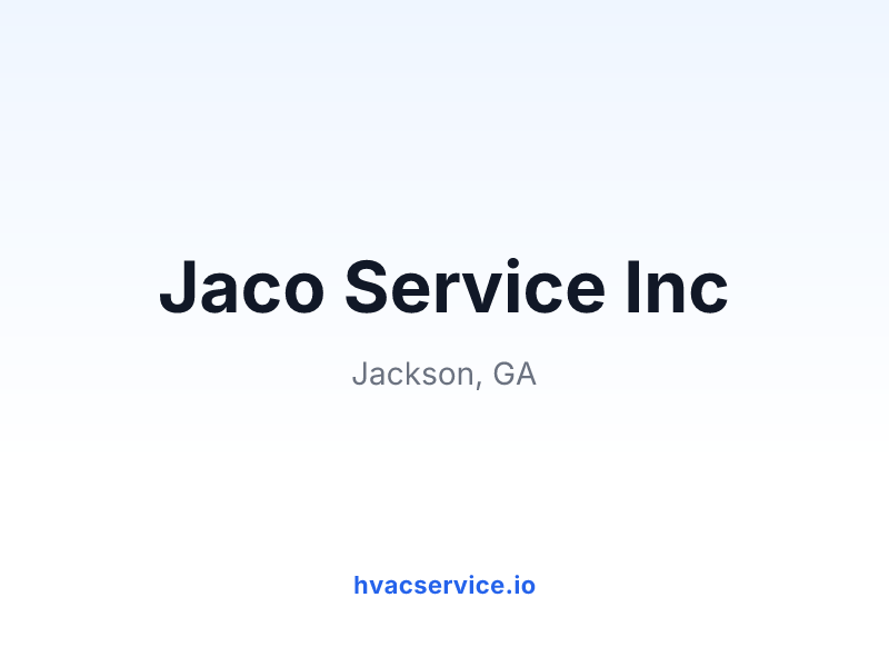 Jaco Service Inc