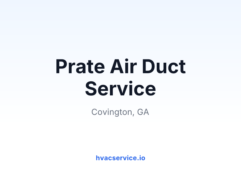 Prate Air Duct Service
