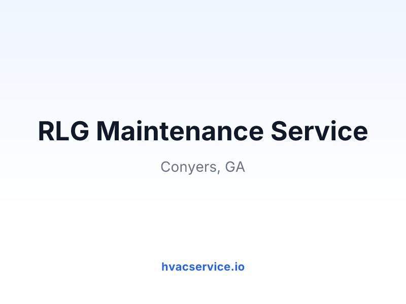 RLG Maintenance Service