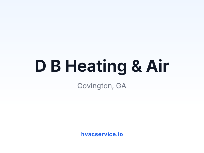 D B Heating & Air