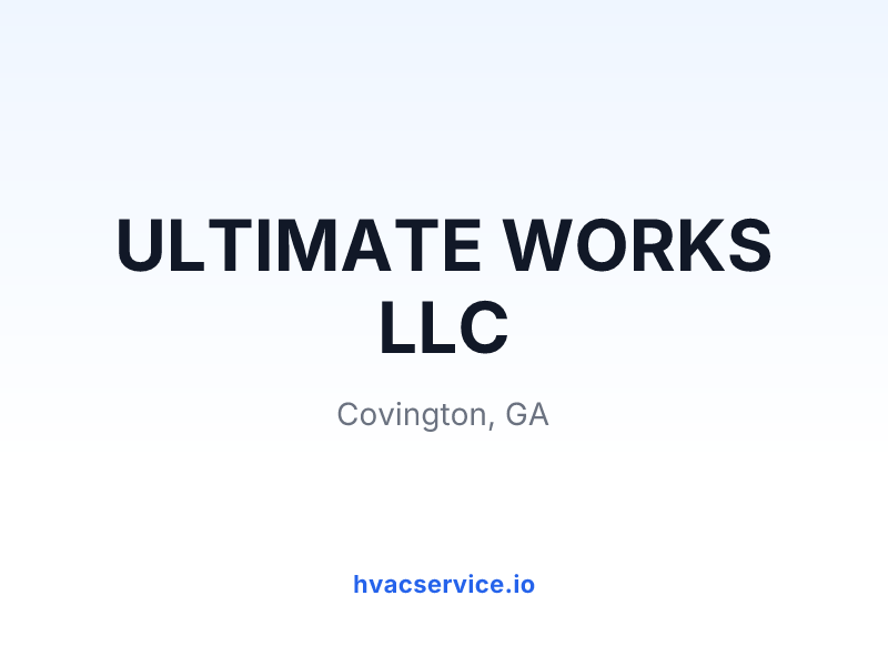 ULTIMATE WORKS LLC