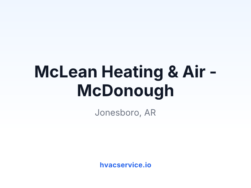McLean Heating & Air - McDonough
