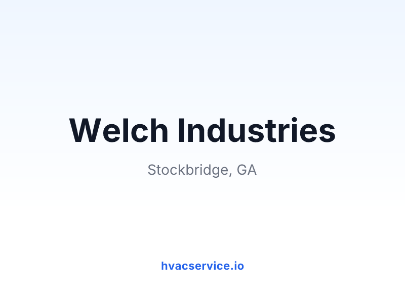 Welch Industries