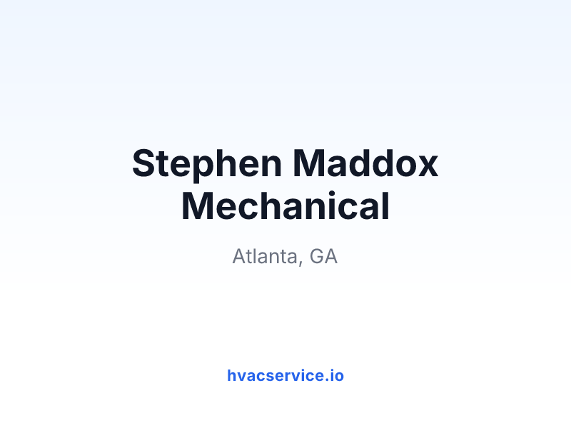Stephen Maddox Mechanical