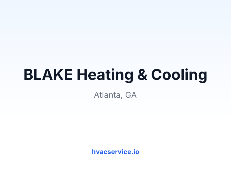 BLAKE Heating & Cooling