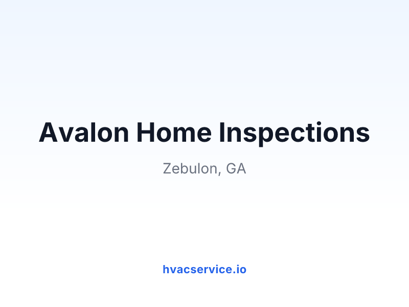 Avalon Home Inspections
