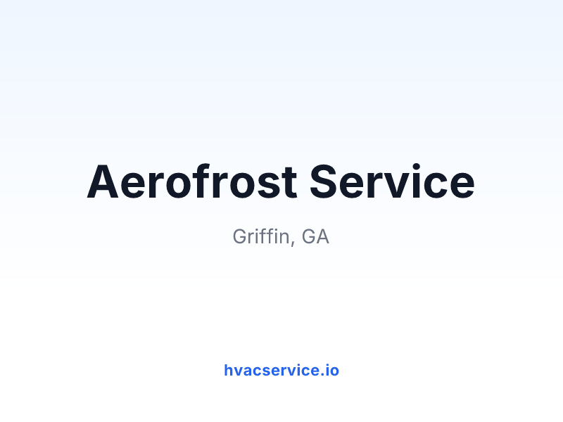 Aerofrost Service