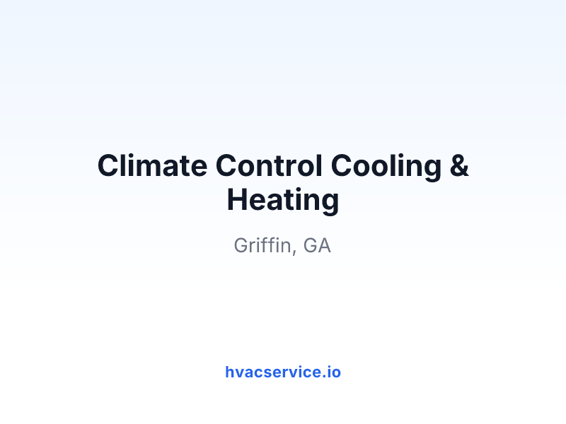 Climate Control Cooling & Heating