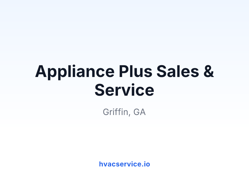 Appliance Plus Sales & Service