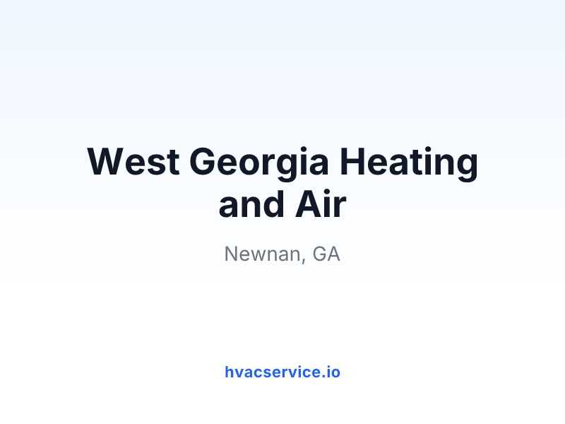 West Georgia Heating and Air