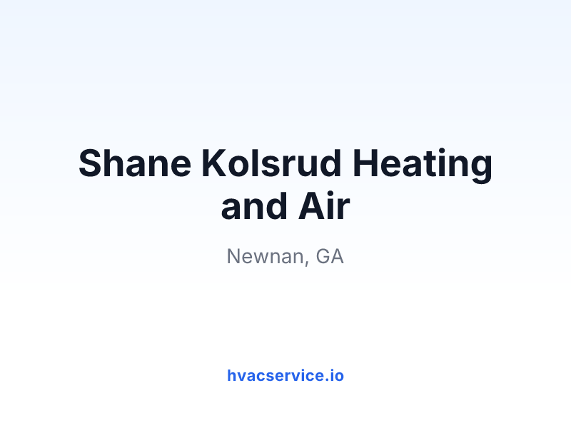 Shane Kolsrud Heating and Air