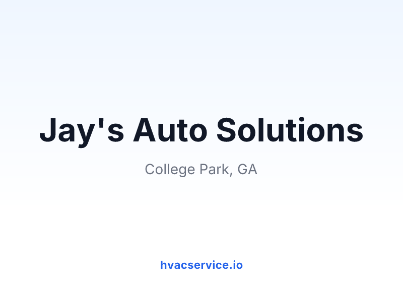 Jay's Auto Solutions