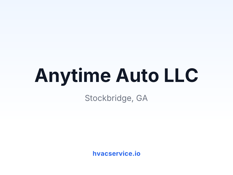 Anytime Auto LLC