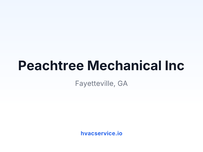 Peachtree Mechanical Inc
