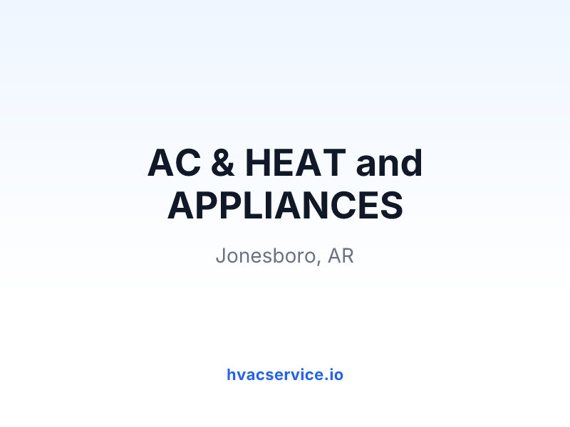 AC & HEAT and APPLIANCES