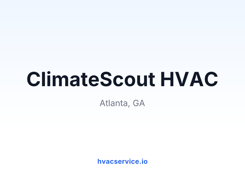 ClimateScout HVAC