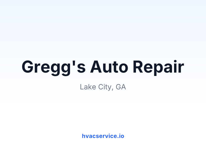 Gregg's Auto Repair