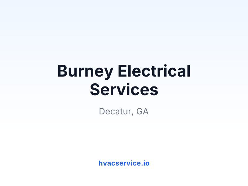 Burney Electrical Services
