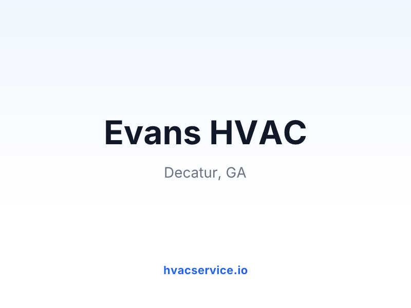 Evans HVAC