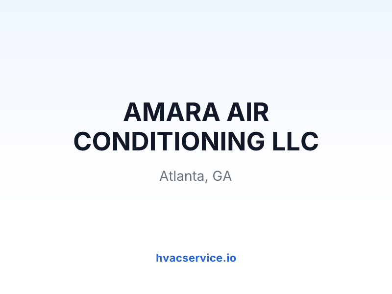 AMARA AIR CONDITIONING LLC